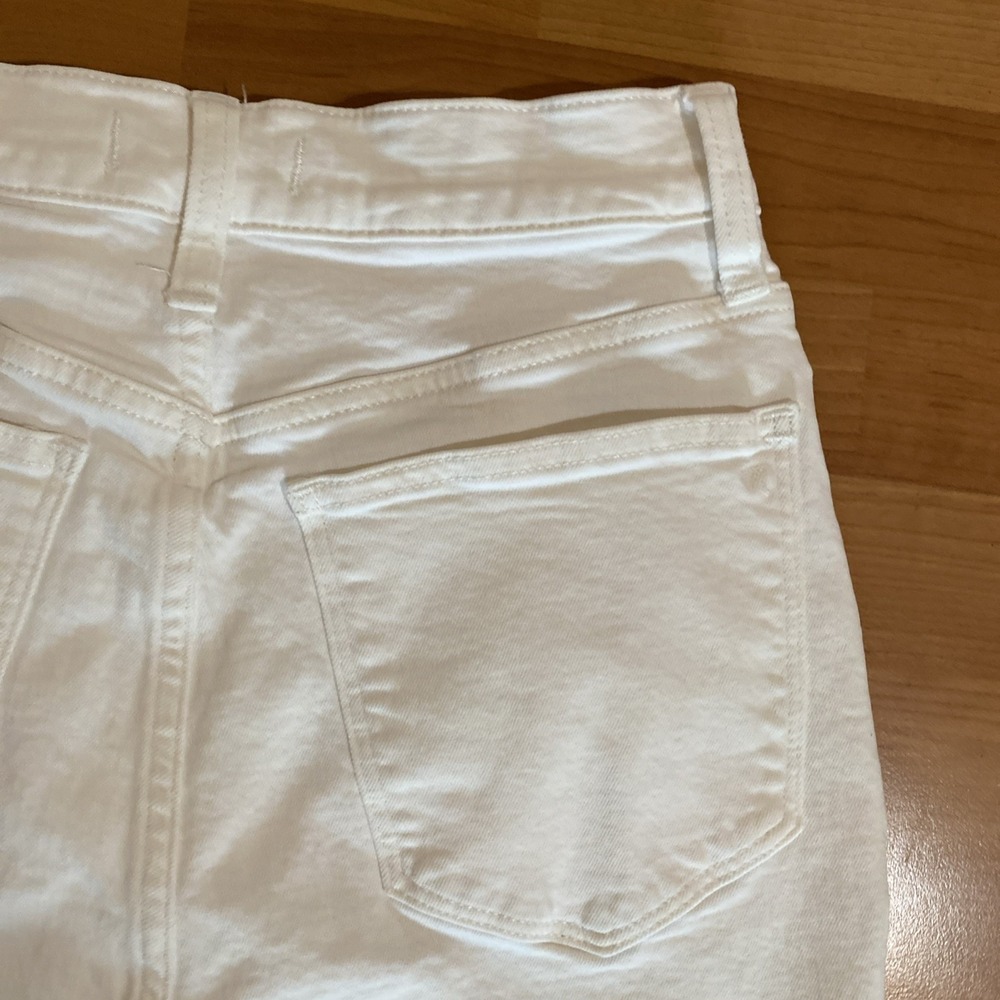 Madewell White The Mom Jeans  Size 26 Raw Hem Pants Womens - Picture 7 of 11